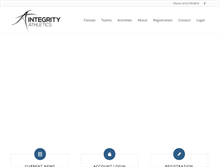 Tablet Screenshot of integritygym.com